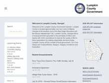 Tablet Screenshot of lumpkincounty.gov